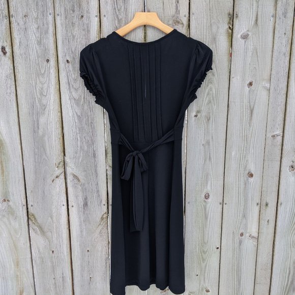 Merona Black Stretch Knit Knee-Length Dress - Picture 6 of 13